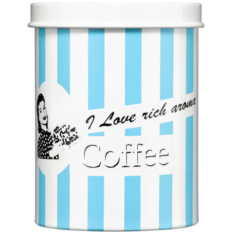 Premier Housewares I love rich aroma Blue Coffee Canister