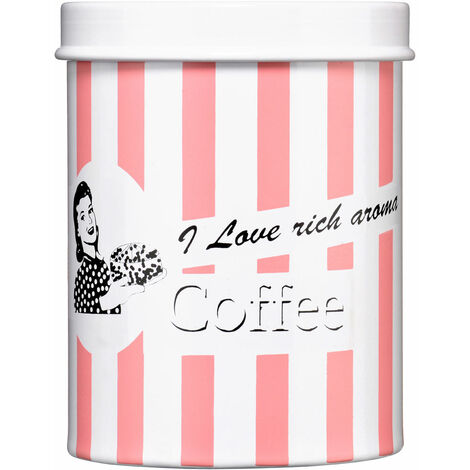 Premier Housewares I love rich aroma Pink Coffee Canister