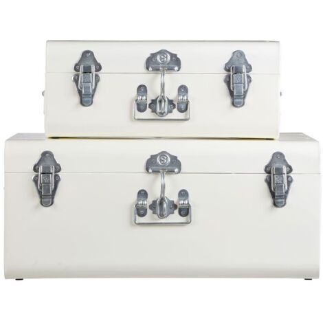 Premier Housewares Ivory Storage Trunks - Set of 2