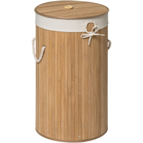 Premier Housewares Kankyo Natural Round Laundry Hamper