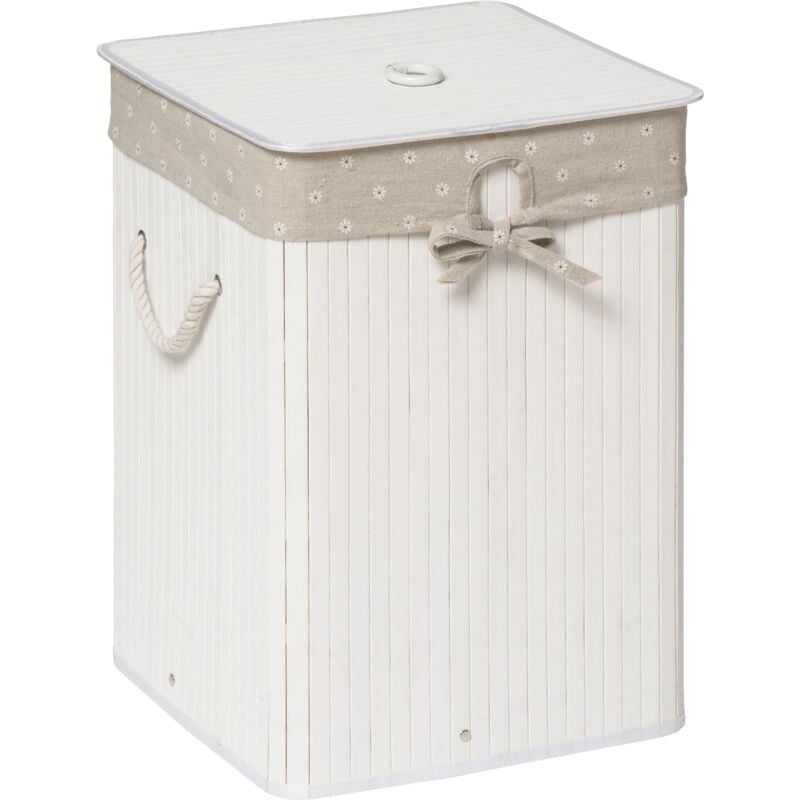 Kankyo White Square Laundry Hamper - Premier Housewares