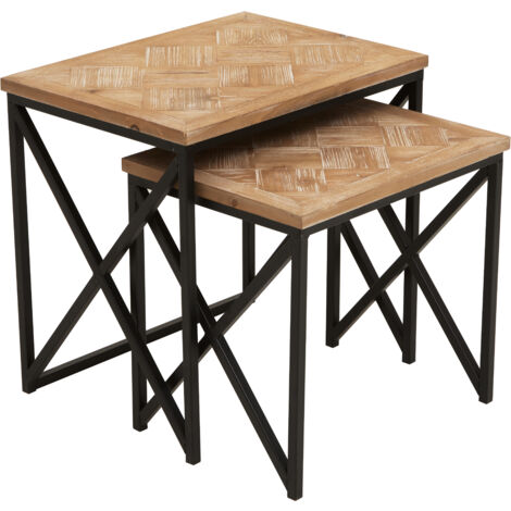 Premier Housewares Kickford Side Tables Set Of Two