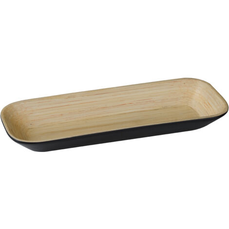 Premier Housewares Kyoto Matt Black Large Tray