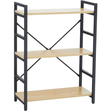 Premier Housewares Laxton 3 Tiered Light Yellow Shelf Unit