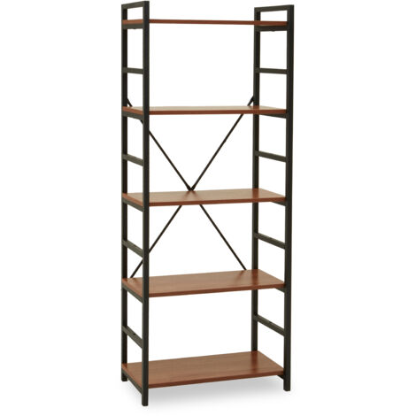 Premier Housewares Laxton 5 Tier Red Pomelo Shelf Unit