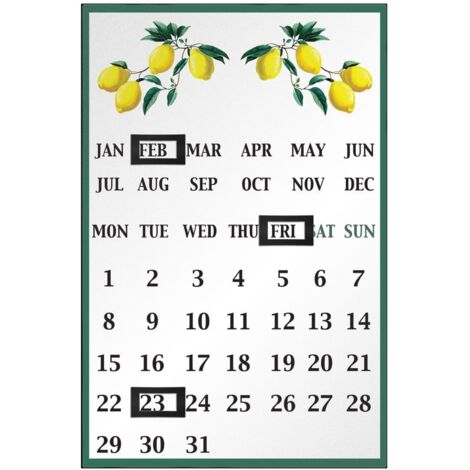 Premier Housewares Lemon Tree Magnetic Calendar