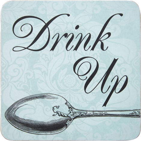 Premier Housewares Let's Eat Cork Coasters - Set of 4