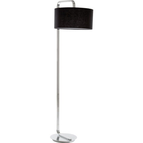 Premier Housewares Leyna Chrome Base Floor Lamp