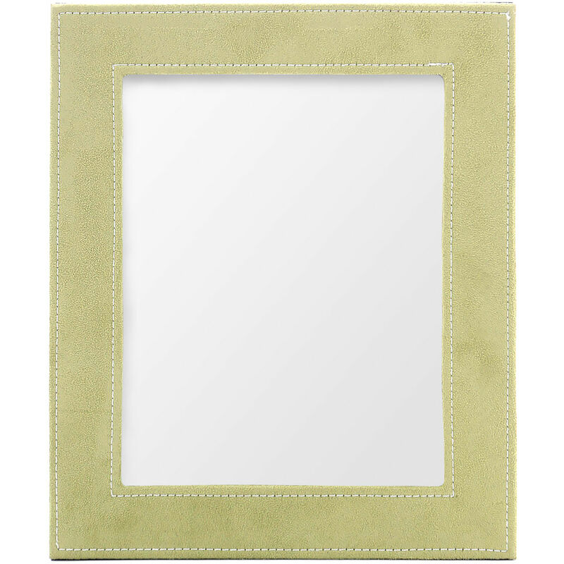 Premier Housewares Light Green Photo Frame / Frames Faux Suede Picture Frames For Wall Contemporary Rectangular Photo Frames For Bedroom / Living