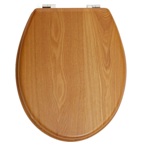 Premier Housewares Light Oak Toilet Seat