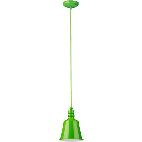 Premier Housewares Lime Green Pagoda Pendant Light
