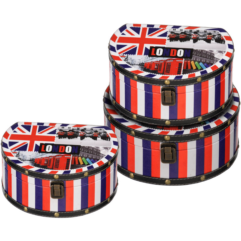 Premier Housewares - London Collection Storage Cases -Set of 3