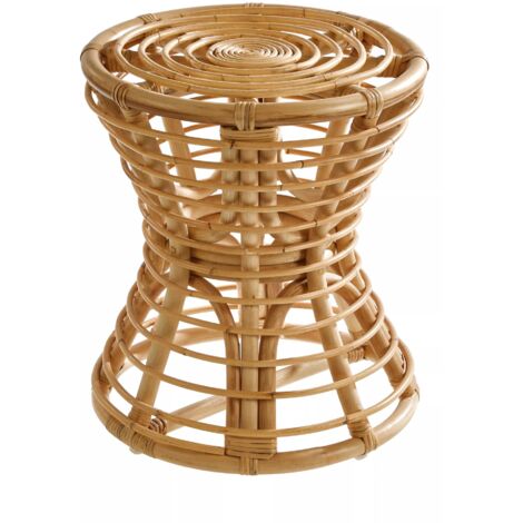 Premier Housewares Maka Natural Rattan Stool