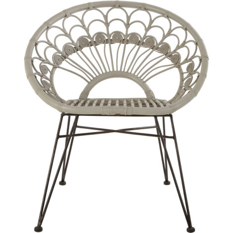 Premier Housewares Manado Grey Natural Rattan Chair