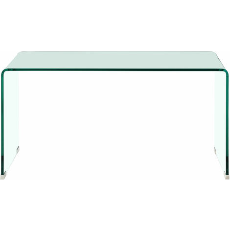 Premier Housewares Matrix Clear Bent Glass Coffee Table
