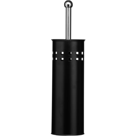 Premier Housewares Matt Black Square Design Toilet Brush