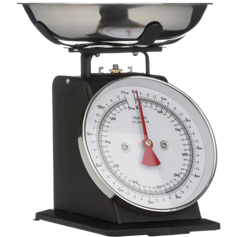 Matt Black Standing Kitchen Scale Matt - 5kg - Premier Housewares