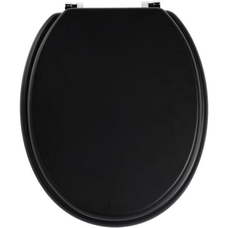 Premier Housewares Matt Black Toilet Seat