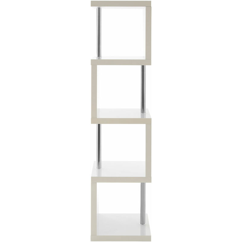 Premier Housewares - Maze 4 Tier White Gloss Shelf Unit