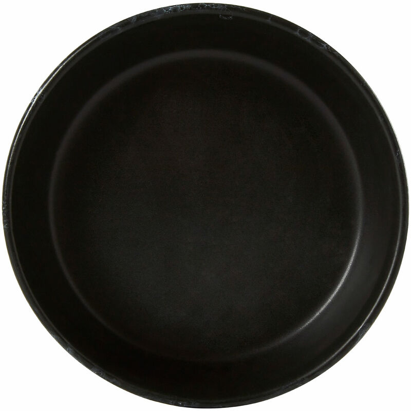 Premier Housewares Medium Faux Marble Bowls Stoneware Serving Bowl / Salad Bowl Ideal For Fruit Cereal Pasta Soup Bowl With Black / White Exterior /