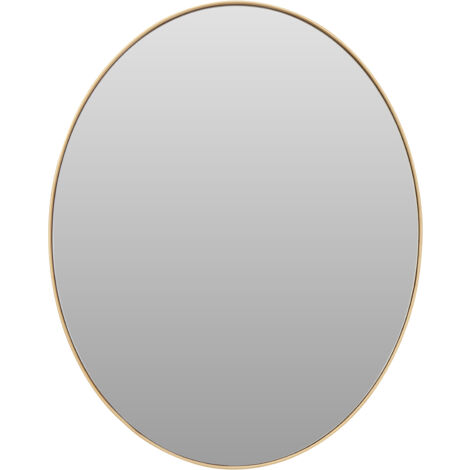 Premier Housewares Medium Gold Finish Oval Wall Mirror
