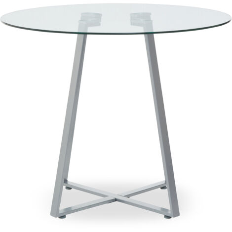 Premier Housewares Metropolitan Glass Dining Table