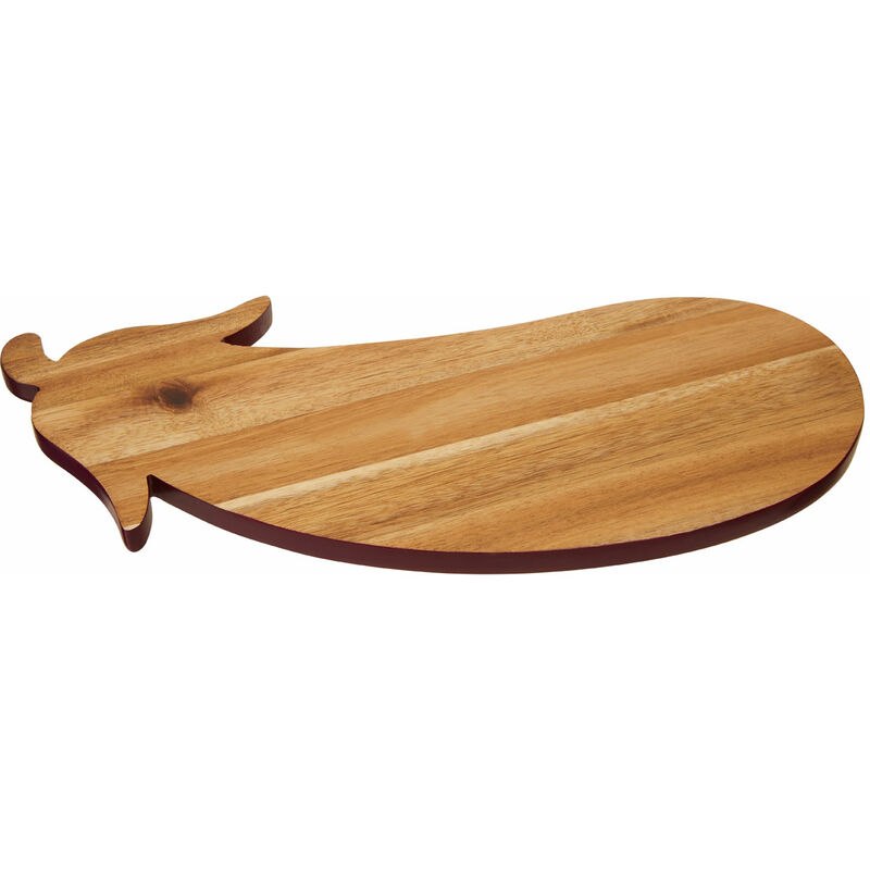 Mimo Aubergine Design Chopping Board/ Chopping Boards Wood/ Acacia Wooden Chopping Boards/ Cutting Board/ Brown/ Simple Design/ Plain/ Dimensions are