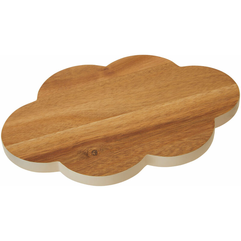 Premier Housewares - Mimo Large Cloud Chopping Board/ Chopping Boards Wood/ Acacia Wooden Chopping Boards/ Cutting Board/ Brown/ Simple Design/