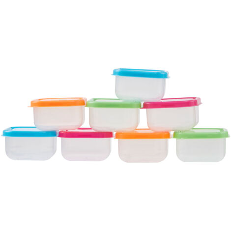 Premier Housewares Mini Storage Plastic Containers - Set of 8