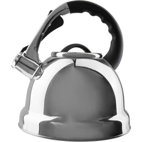 Premier Housewares Mirrored Whistling Kettle - 3.2 Ltr