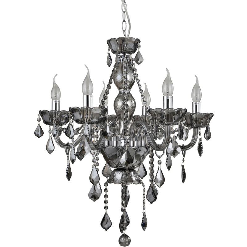 Image of Premier Housewares - Murano Smoked Chrome/&hellip;