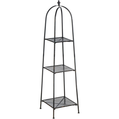 Premier Housewares New York Loft Black 3 Tier Shelf Unit