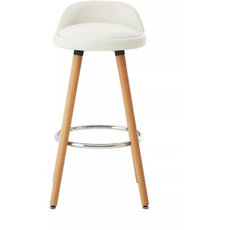 Premier Housewares Normann White Bar Stool