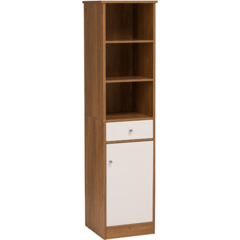 Premier Housewares Oak Effect Floorstanding Cabinet