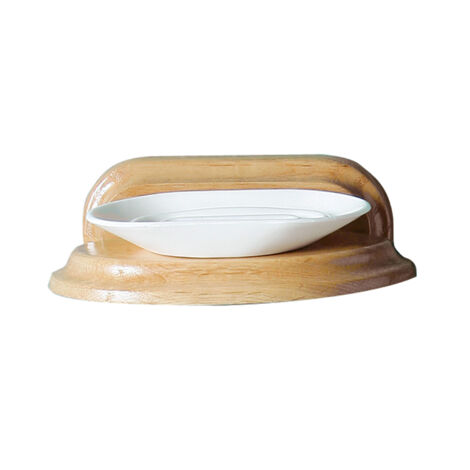 Premier Housewares Oak Wood Soap Dish