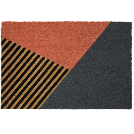 Premier Housewares Opulent Design Door Mat / Non Slip Floor Mat Indoor and Outdoor Welcome Mat With Robust Coir For Door Entrances / House Entryway / Kitchen / Outside Porch 40 x 2 x 60