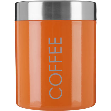 Premier Housewares Orange Enamel Coffee Canister