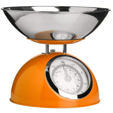Premier Housewares Orange Half Circle Design Kitchen Scale - 5kg