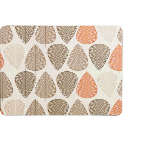 Premier Housewares Orange Leaf Placemats - Set of 4