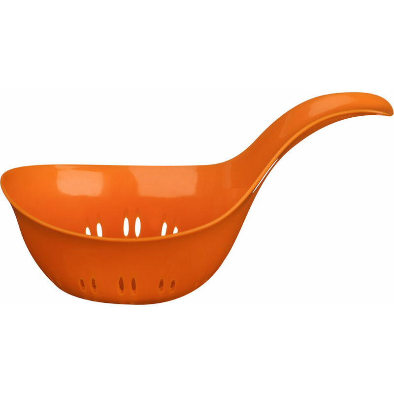 Premier Housewares Orange Plastic Colander with Curved Handle