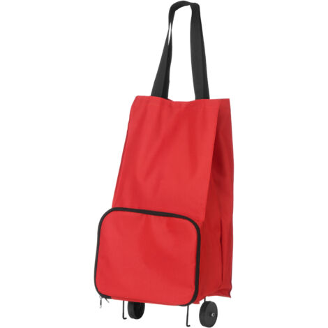 Premier Housewares Oxford Red Fabric Trolley Bag