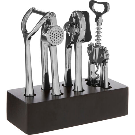 Premier Housewares Paragon 5pc Chrome Finish Kitchen Gadget Set
