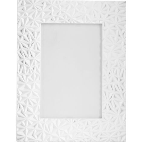Premier Housewares Photo Frame For Bedroom / Living Room / Hallways With Crisp White Finish Made Of Durable Plastic Rectangular Frame W20 X D1 X H25cm.