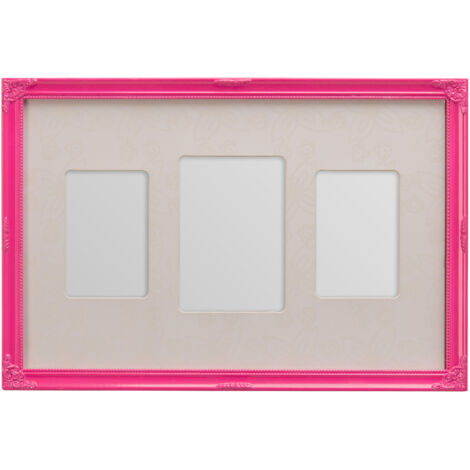 Premier Housewares Pink 3 Photo Multi Photo Frame