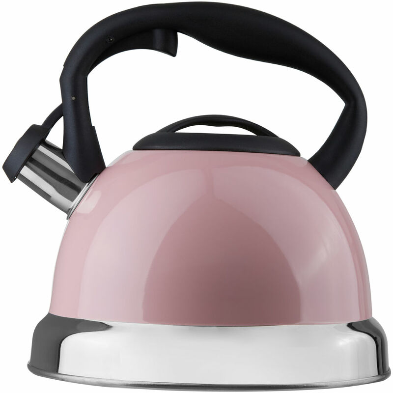 Pink Whistling Kettle - 3.0 Ltr - Premier Housewares
