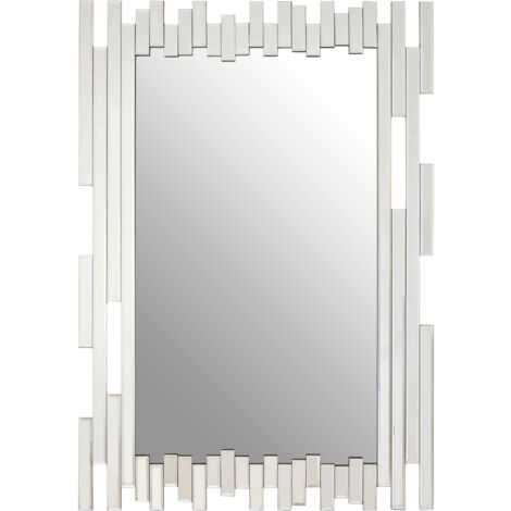 Premier Housewares Premier Housewares Wall Mirror Bathroom / Bedroom / Hallway Wall Mounted Mirrors With Asymmetrical Design / Glass Mirrors For Living Room 3 x 110 x 77