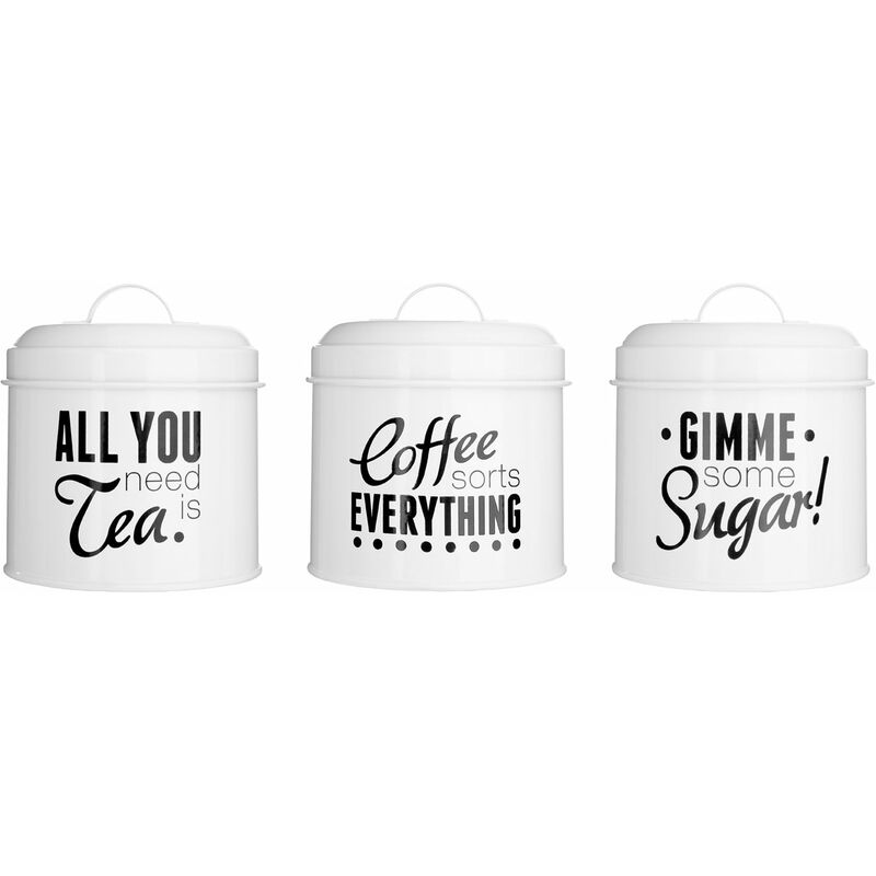 Premier Housewares - Pun & Games Round Canisters