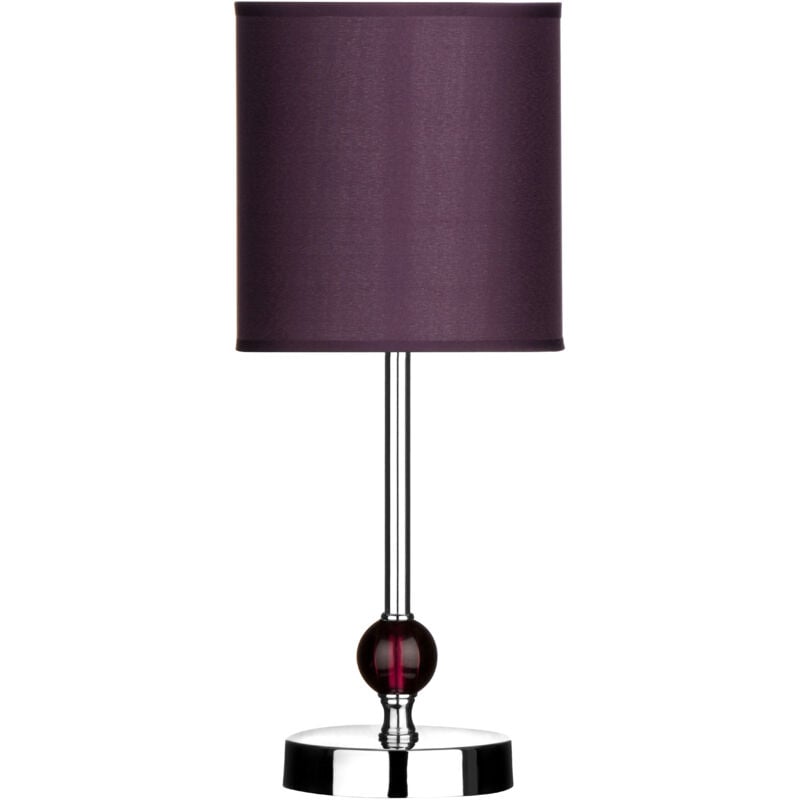 Evaine Purple Acrylic Ball Table Lamp - Premier Housewares