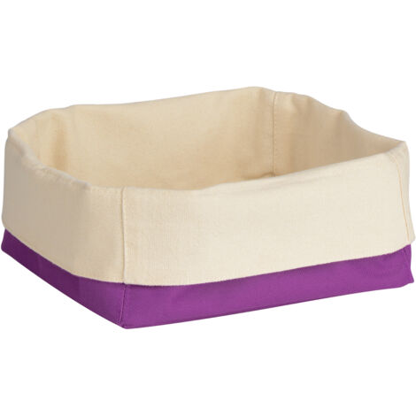 Premier Housewares Purple and Cream Small Bread Basket