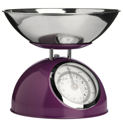 Premier Housewares Purple Half Circle Design Kitchen Scale - 5kg